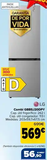 Carrefour LG Combi GBBSJ20DPY oferta