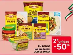 Carrefour Old El Paso tortillas wraps tortilla nachos tortillas fajita burrito barquitas oferta