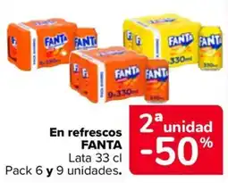 Carrefour Fanta refrescos oferta