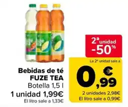 Carrefour Bebidas de té FUZE TEA oferta
