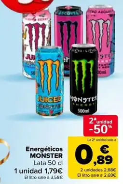Carrefour Energéticos Monster oferta