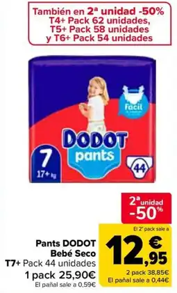 Carrefour Dodot pants oferta
