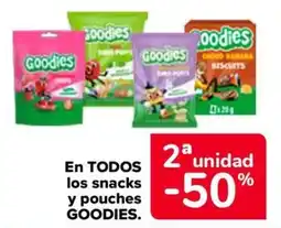 Carrefour Goodies en todos los snacks y pouches oferta