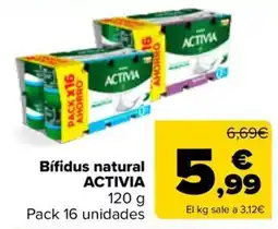Carrefour Activia Bífidos natural oferta