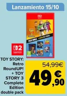 Carrefour Nintendo Switch Toy Story: Retro RoundUP! + Toy Story 3 Complete Edition double pack oferta