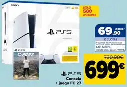 Carrefour Sony ps5 consola + juego fc 27 oferta