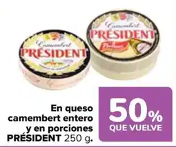 Carrefour président queso camembert oferta