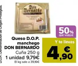 Carrefour Don Bernarda queso d.o.p. manchego oferta