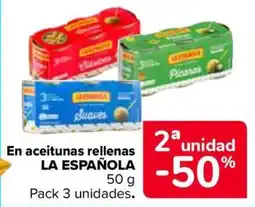 Carrefour La española aceitunas rellenas oferta