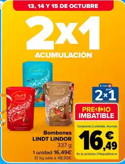 Carrefour Lindt lindor bombones oferta