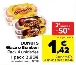 Carrefour Donuts Glacé o Bombón oferta