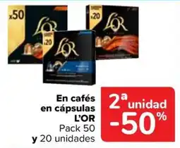 Carrefour L'OR cafés en cápsulas oferta