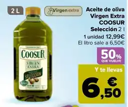 Carrefour Coosur aceite de oliva virgen extra selección oferta