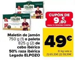 Carrefour Legado ELPOZO Maletín de jamón oferta