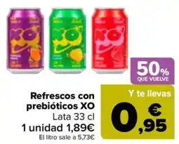 Carrefour Refrescos con prebióticos XO oferta