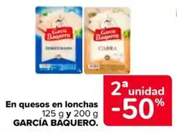 Carrefour Market García Baquero quesos en lonchas oferta