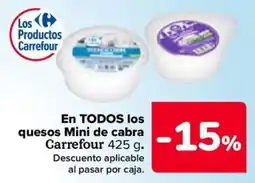 Carrefour Market Carrefour quesos Mini de cabra oferta