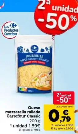 Carrefour Market Carrefour Classic queso mozzarella rallada oferta