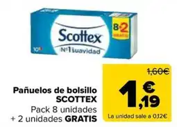 Carrefour Market Scottex pañuelos de bolsillo oferta