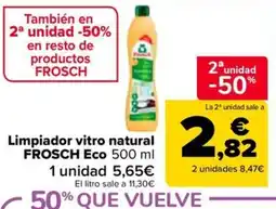 Carrefour Market Frosch limpiador vitro natural oferta