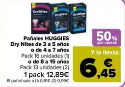 Carrefour Market Huggies Dry Nites oferta