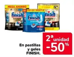 Carrefour Market Finish pastillas y geles oferta