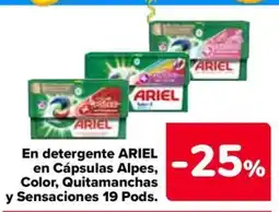Carrefour Market Ariel detergente en cápsulas oferta