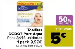 Carrefour Market Dodot toallitas pure aqua oferta