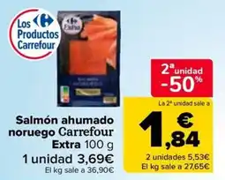 Carrefour Carrefour Extra Salmón ahumado noruego oferta