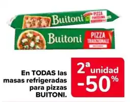 Carrefour Buitoni masas refrigeradas para pizzas oferta