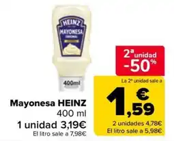 Carrefour Mayonesa HEINZ oferta