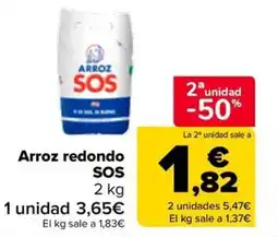 Carrefour Arroz redondo SOS oferta