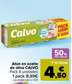 Carrefour Atún en aceite CALVO oferta