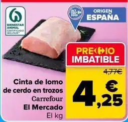 Carrefour Market Carrefour Cinta de lomo de cerdo en trozos oferta