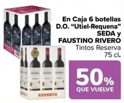 Carrefour Seda y Faustino rivero tintos reserva oferta