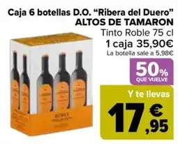 Carrefour altos de tamaron tinto roble oferta