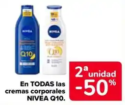 Carrefour Nivea cremas corporales q10 oferta