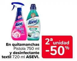 Carrefour Asevi quitamanchas Pistola y desinfectante textil oferta