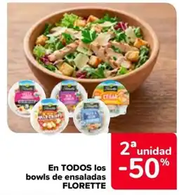 Carrefour Market Florettte bowls de ensaladas oferta