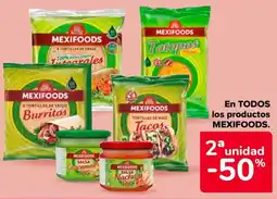 Carrefour Mexifoods tortillas de trigo burritos oferta