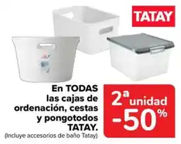 Carrefour Tatay cajas de ordenación, cestas y pongotodos oferta