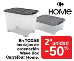 Carrefour Carrefour Home cajas de ordenación Wave Box oferta