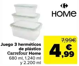 Carrefour Carrefour Home Juego 3 herméticos oferta