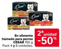 Carrefour Cesar alimento húmedo para perros oferta