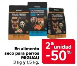Carrefour Miguau alimento seco para perros oferta