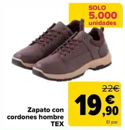 Carrefour TEX zapato con cordones hombre oferta