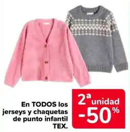 Carrefour Tex jerseys y chaquetas de punto infantil oferta