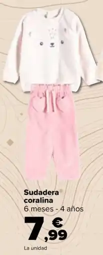 Carrefour Sudadera coralina oferta