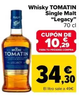 Carrefour Tomatin single malt legacy oferta