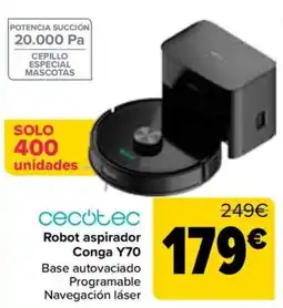 Carrefour cecotec Robot aspirador Conga Y70 oferta